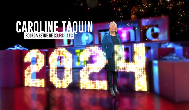 VOEUX 2024 : Caroline TAQUIN (Bourgmestre de  Courcelles)