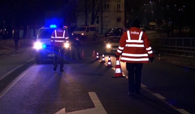 La police de Charleroi a mené l'opération  "Week-end sans alcool, ni drogue au volant"