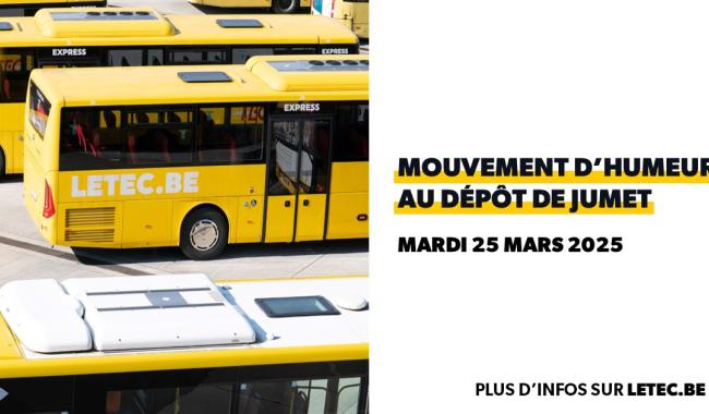 Grève surprise au dépôt TEC de Jumet !