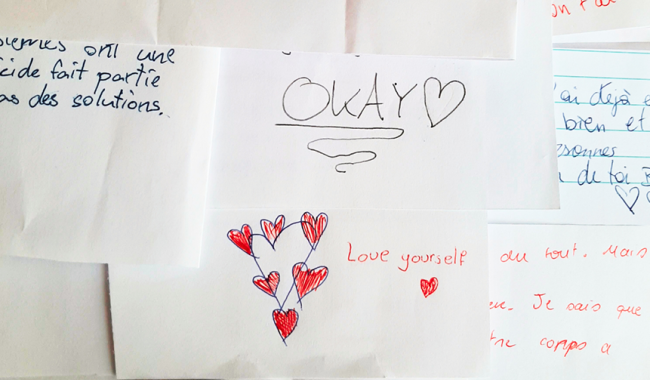 Des jeunes s'adressent aux jeunes pour prévenir le suicide