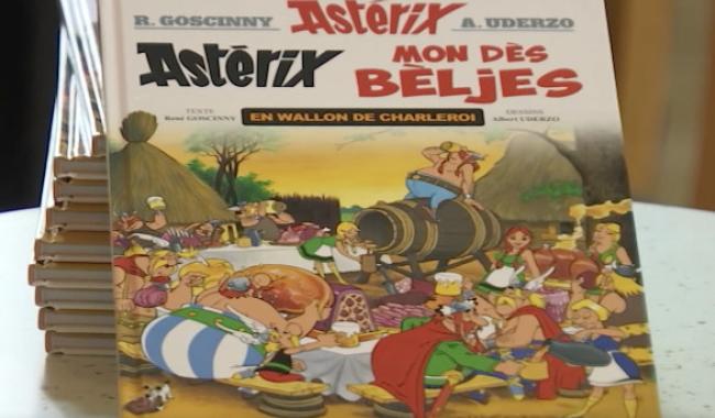 "Astérix Mon Dès Bèljes", une BD adaptée en wallon de Charleroi !