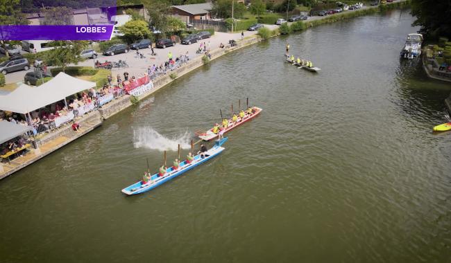 Les championnats de joutes nautiques à Lobbes