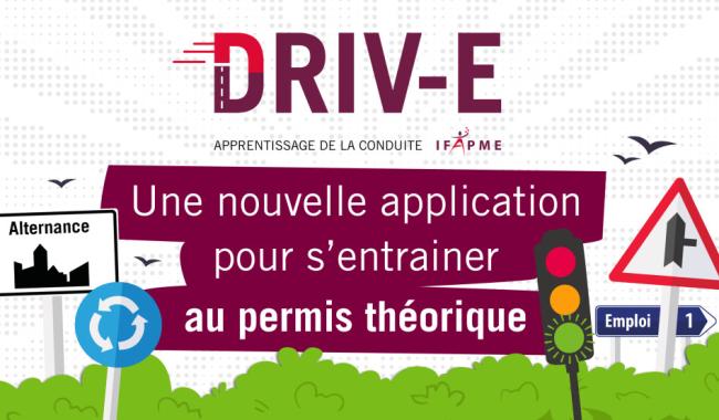 L’IFAPME lance DRIV-E, une appli pour apprendre le code de la route