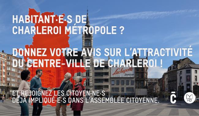 L'assemblée citoyenne de Charleroi recherche des habitants de Charleroi Métropole