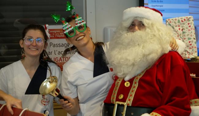 Un air de fête dans les couloirs de l’hôpital Léonard de Vinci