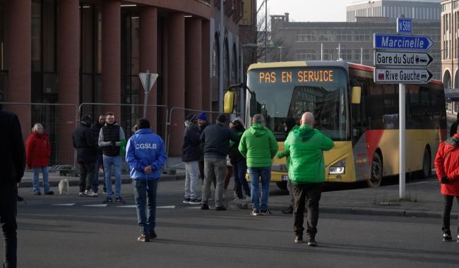 La grève du TEC se poursuivra la semaine prochaine notamment dans le Hainaut