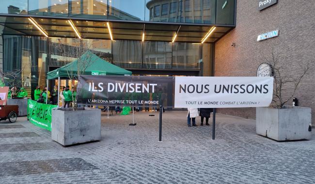 Centre commerciaux bloqués et grève dans certaines entreprises à Charleroi