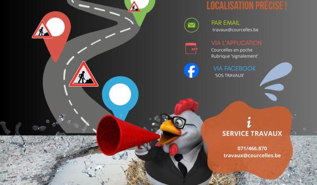 Opération nids-de-poule à Courcelles : la Commune agit… avec vous !