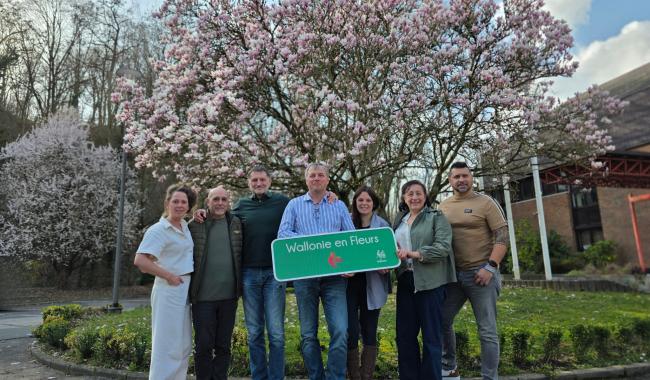 Aiseau-Presles obtient le label « Une Fleur » du concours Wallonie en Fleurs