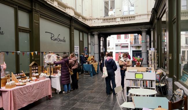 À Charleroi, les femmes redonnent vie au passage de la Bourse