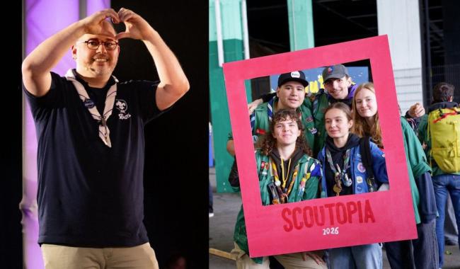 Le carolo Benjamin Visée réélu à la présidence de la fédération des Scouts