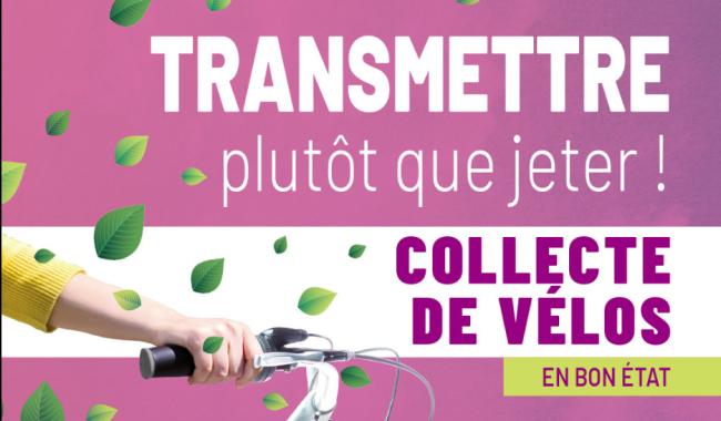 La traditionnelle collecte de vélos dans les recyparcs se déroulera le samedi 18 avril