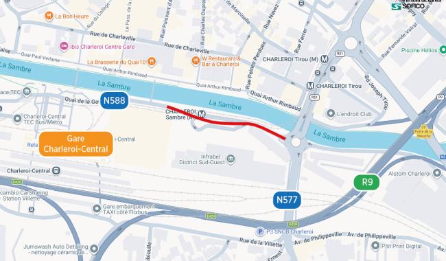 Réhabilitation des revêtements du quai de la Gare de Charleroi-Central