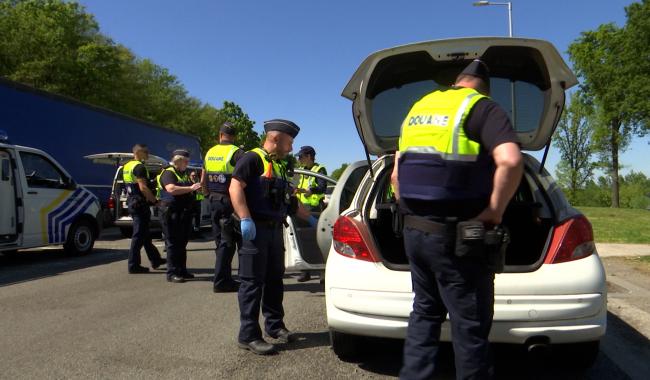 Vaste opération douanière franco-belge sur l'E42 à Heppignies