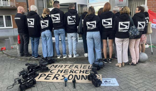 Action de soutien à Télésambre le mercredi 3 juin