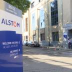 Mouvement de grève sur le site de l'entreprise Alstom à Charleroi
