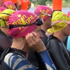 Plusieurs centaines d'athlètes se sont rendus au triathlon des Lacs de l'Eau d'Heure