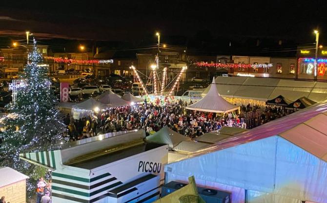 Courcelles s’illumine pour les fêtes