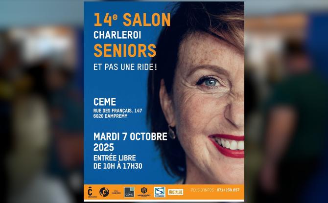 Le salon Charleroi Seniors est de retour le 7 octobre avec 75 exposants