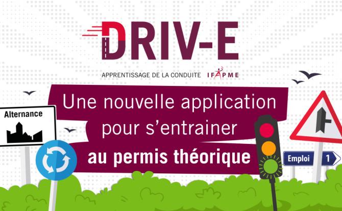L’IFAPME lance DRIV-E, une appli pour apprendre le code de la route