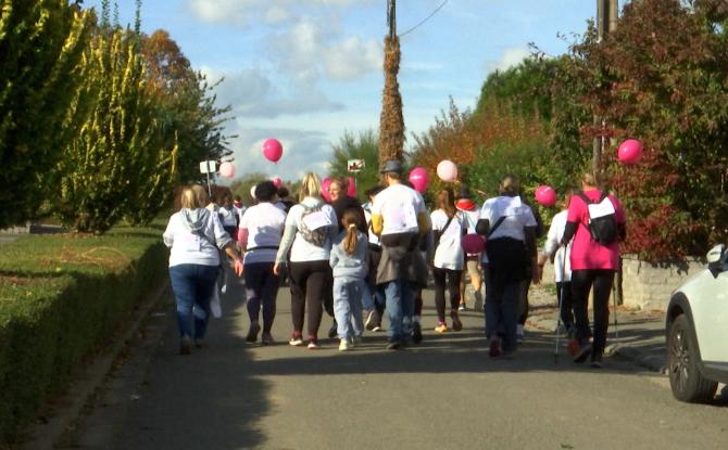 Fleurus : du rose, du blanc et des baskets contre le cancer du sein