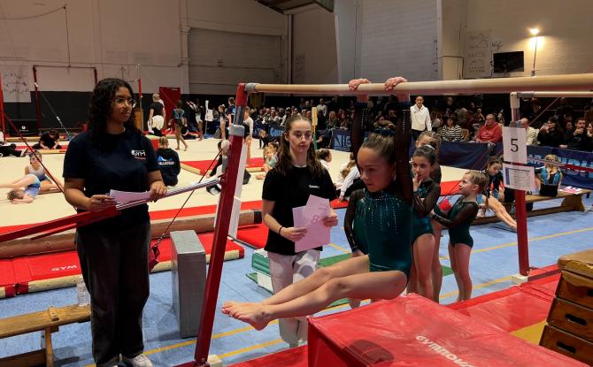 Les jeunes gymnastes brillent lors de la compétition GAF Gym Éval