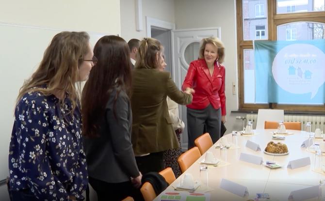 La reine Mathilde visite le Centre de prise en charge des violences sexuelles