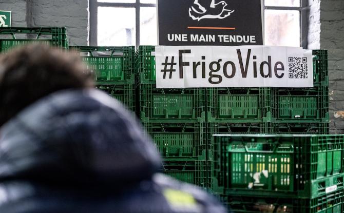 La campagne #FrigoVide dénonce "l'explosion" de la précarité alimentaire