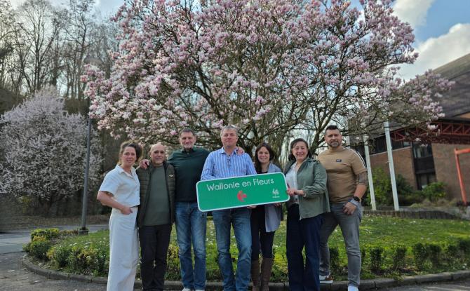 Aiseau-Presles obtient le label « Une Fleur » du concours Wallonie en Fleurs