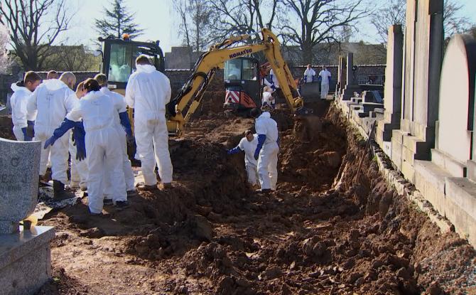 Anderlues : des exhumations pour faire de la place au cimetière
