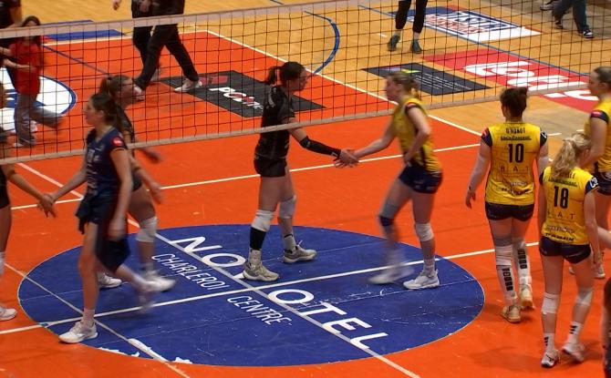 Charleroi Volley a pris une option sur les demi-finales des playoffs mais Tchalou n'a pas dit son dernier mot