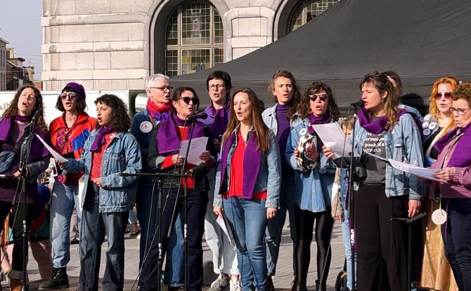 Charleroi : mobilisation importante pour la Journée internationale des droits des femmes