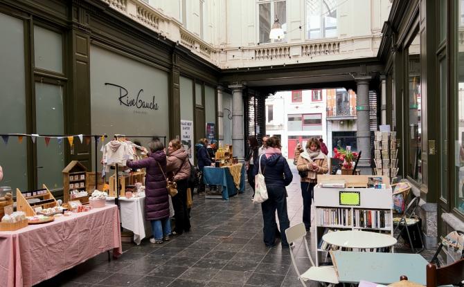 À Charleroi, les femmes redonnent vie au passage de la Bourse