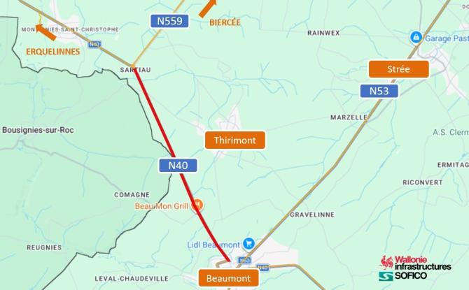 Beaumont: réfection des revêtements et réparations localisées à hauteur de Thirimont
