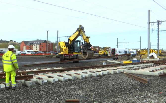 Le chantier de la gare de Luttre s'achèvera avec quelques mois d'avance !
