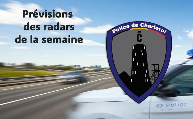 Charleroi: Découvrez la liste des radars prévus la semaine du 18 mai