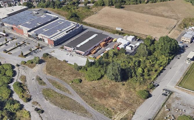 Photo satellite du site rue des Vallées à Gilly en août 2022 - Google Earth