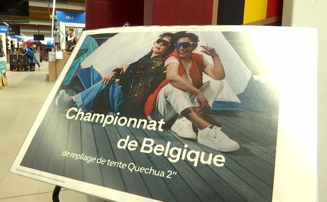 Un défi original: le championnat de Belgique de pliage de tente
